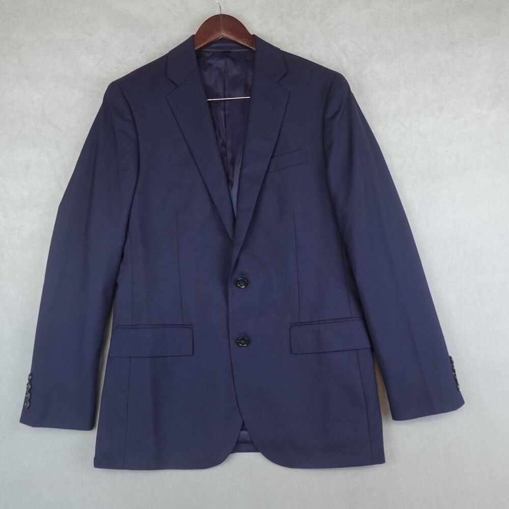 J Crew Ludlow Blazer 38R Slim Loro Piana Super 120s Merino Wool Navy Sport Coat
